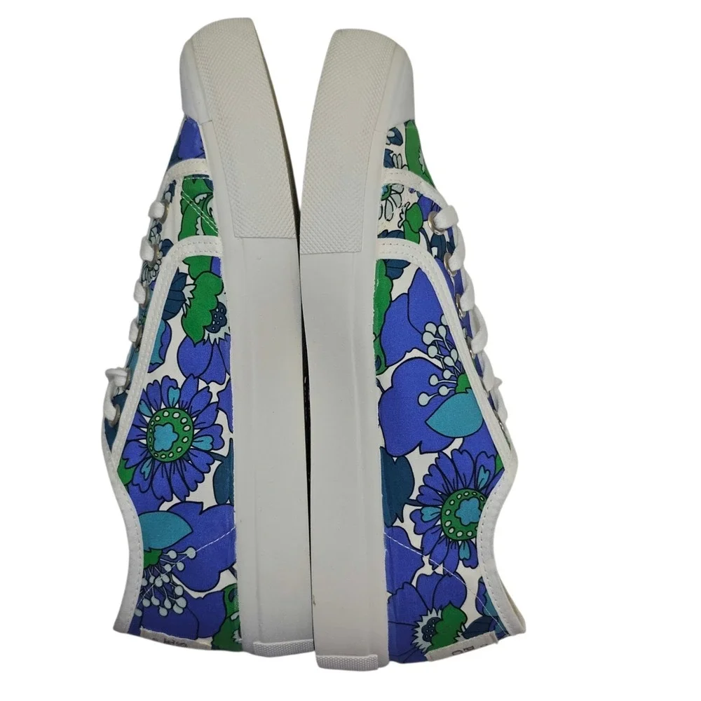 Penelope Chilvers Bliss Sneakers EU SZ 38, US SZ 7.5  Floral Organic Cotton NWOB